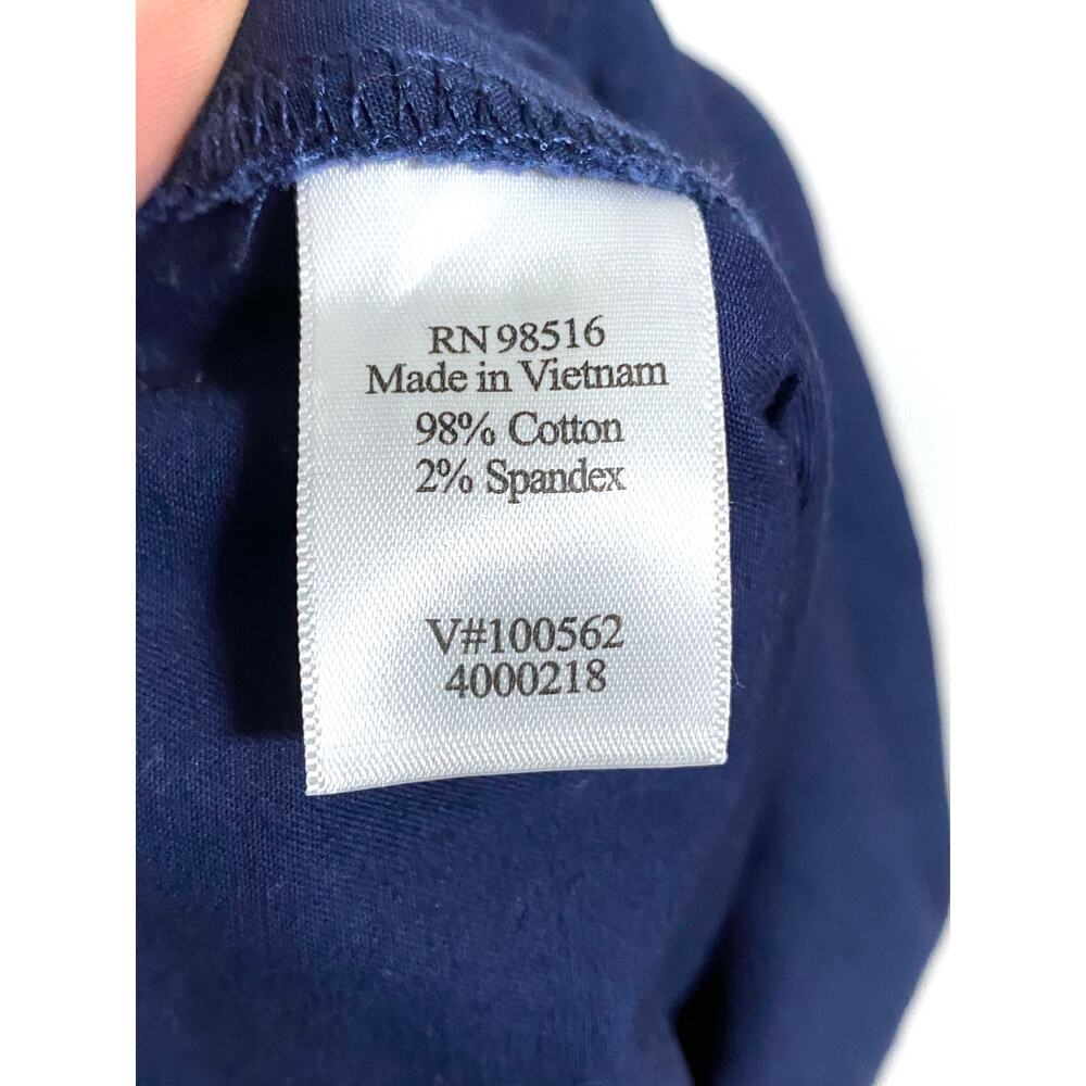 Coldwater Creek Navy Blue Pants Pull On Front Tie Pockets Womens Plus 1X 16W 18W - Picture 7 of 8